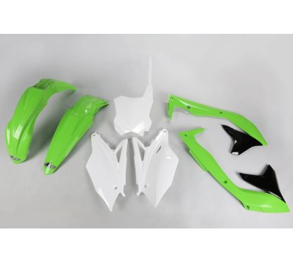 Kit plastique UFO couleur origine (2016) vert/noir/blanc Kawasaki KX450F