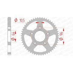 Couronne AFAM acier standard - 428