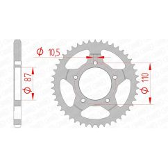 Couronne AFAM acier standard - 525