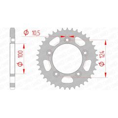 Couronne AFAM acier standard - 525