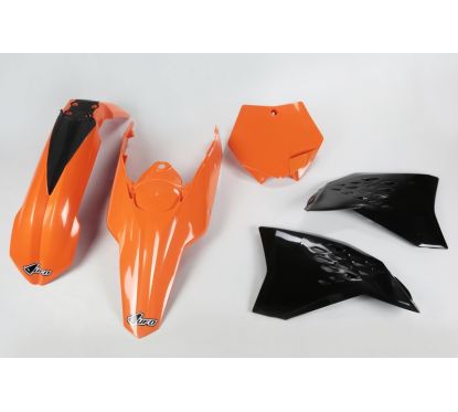 Kit plastique UFO couleur origine orange/noir KTM