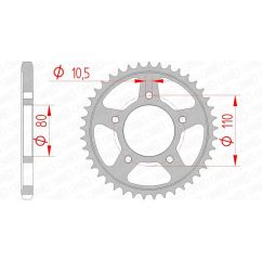 Couronne AFAM acier standard - 525
