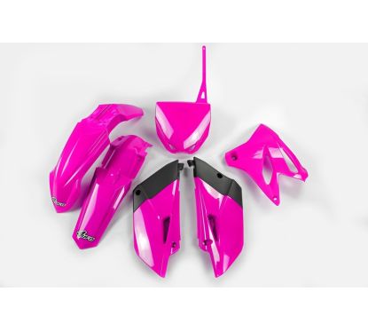 Kit plastique UFO rose fluo Yamaha YZ85