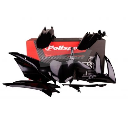 Kit plastique POLISPORT noir Honda CRF110F