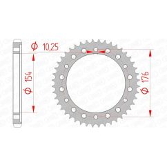 Couronne AFAM acier standard - 530