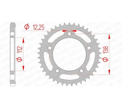 Couronne AFAM acier standard - 525