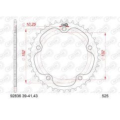 Couronne AFAM acier standard - 525