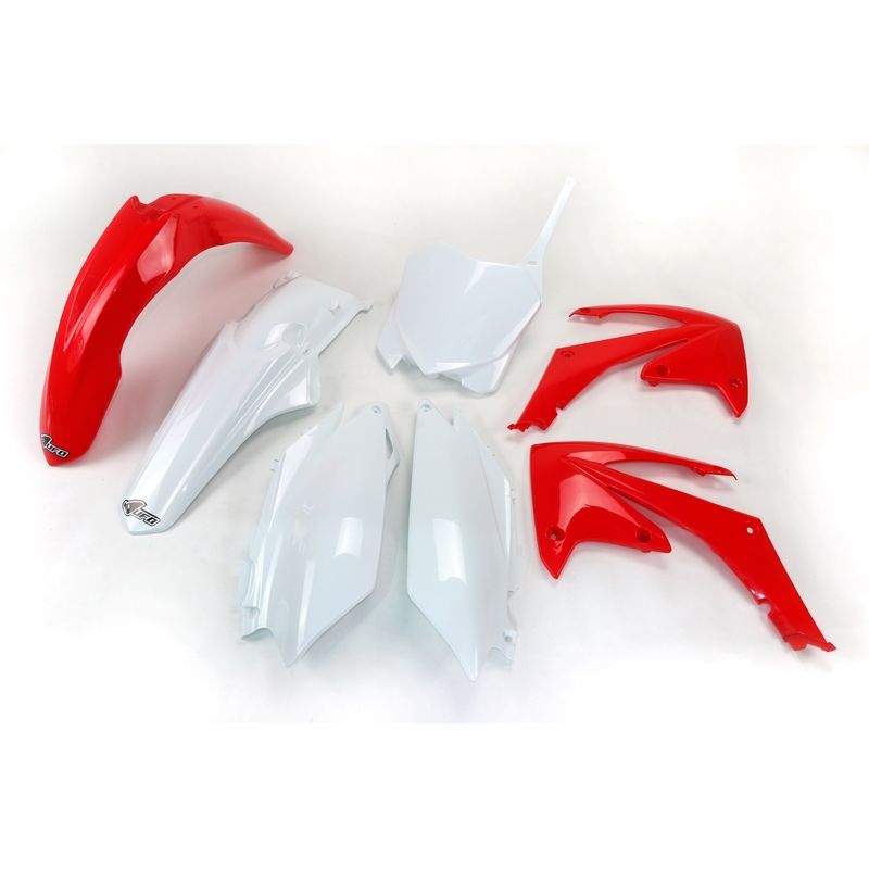 Kit plastique UFO couleur origine rouge/blanc Honda CRF250R/450R