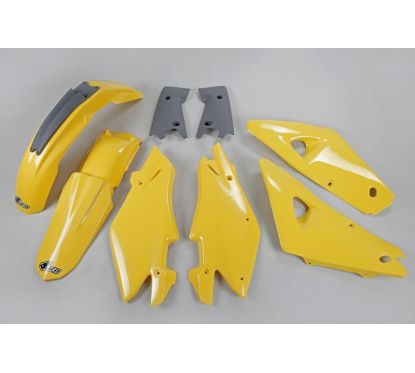 Kit plastique UFO couleur origine jaune/gris Husqvarna CR125/250