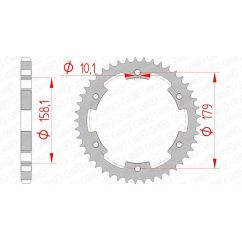 Couronne AFAM acier standard - 525