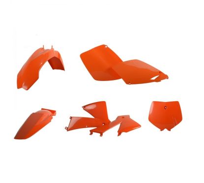 Kit plastique POLISPORT orange KTM SX125