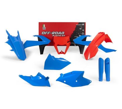 Kit plastique RACETECH Vintage bleu/orange édition limitée KTM