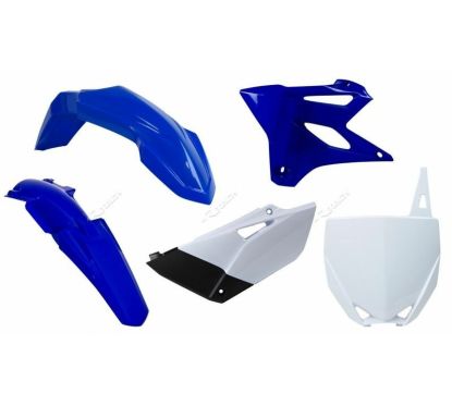 Kit plastique RACETECH couleur origine (15-16) bleu/blanc Yamaha YZ85
