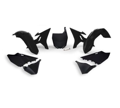 Kit plastiques de rechange RACETECH Revolution noir Yamaha YZ125/250