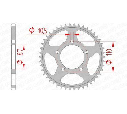 Couronne AFAM acier standard - 520