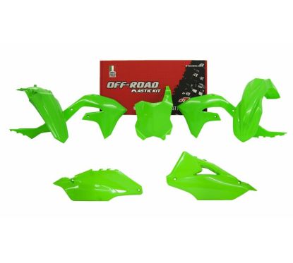 Kit plastique RACETECH vert fluo Kawasaki KX450F