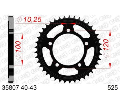 Couronne AFAM acier standard - 525