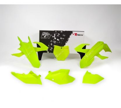 Kit plastique RACETECH jaune fluo/noir KTM