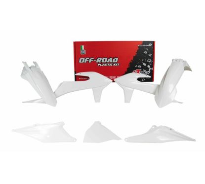 Kit plastiques RACETECH blanc KTM EXC