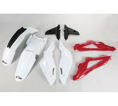Kit plastique UFO couleur origine blanc/rouge/gris Husqvarna TC250