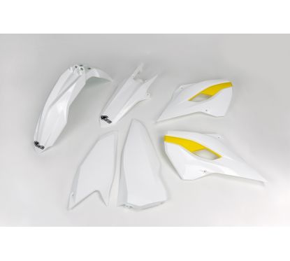Kit plastique UFO couleur origine (2015) blanc/jaune Husqvarna