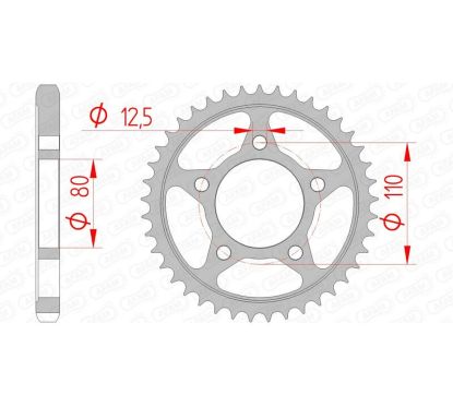 Couronne AFAM acier standard - 530