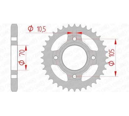 Couronne AFAM acier standard - 530