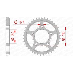 Couronne AFAM acier standard - 530