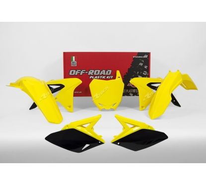 Kit plastique RACETECH couleur origine (2017) jaune/noir Suzuki RM-Z250