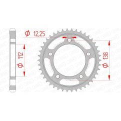 Couronne AFAM acier standard - 530