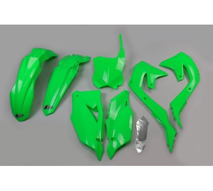 Kit plastiques UFO vert fluo Kawasaki KX450