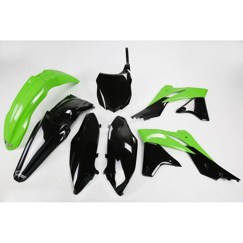 Kit plastique UFO couleur origine (2013) vert/noir Kawasaki KX250F