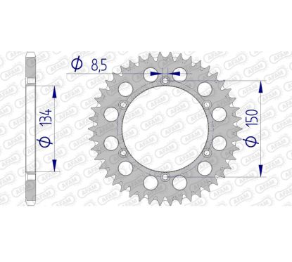 Couronne AFAM alu anti-boue - 520