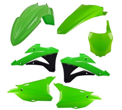 Kit plastiques POLISPORT couleur origine - Kawasaki KX 85 (92)