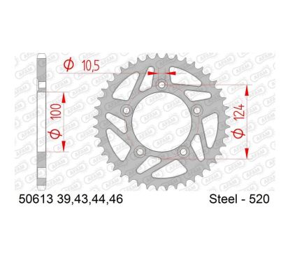 Couronne AFAM acier standard - 520