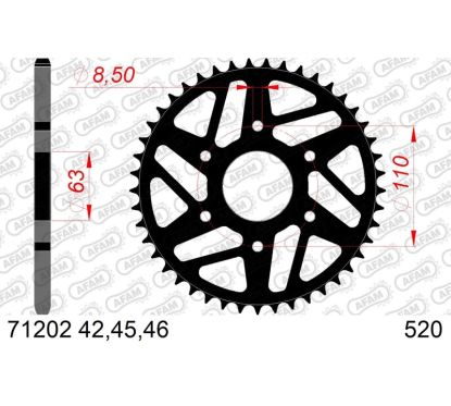 Couronne AFAM acier standard - 520