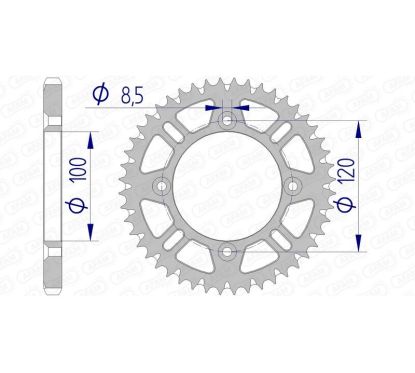 Couronne AFAM alu anti-boue - 428