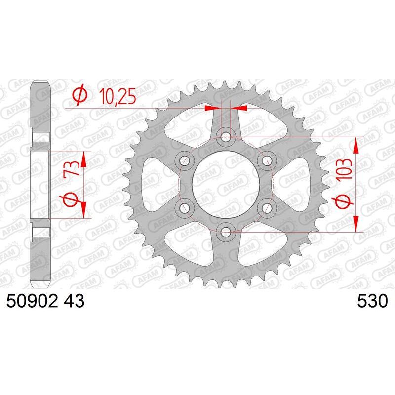 Couronne AFAM acier standard - 530