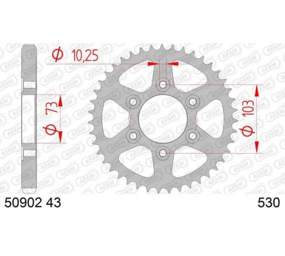 Couronne AFAM acier standard - 530