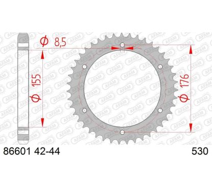 Couronne AFAM acier standard - 530