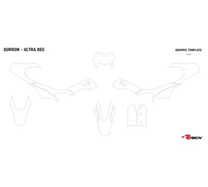 Kit plastique RACETECH - Replica 6 pièces