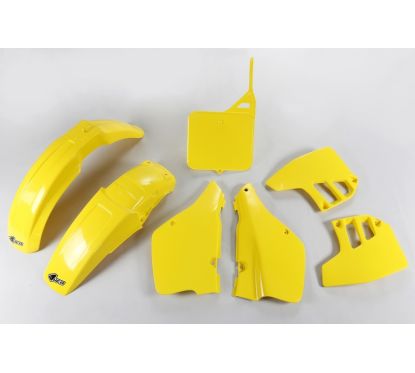 Kit plastique UFO couleur origine jaune Suzuki RM250