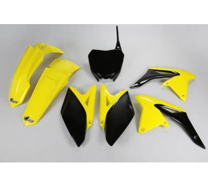 Kit plastique UFO couleur origine jaune/noir Suzuki RM-Z250