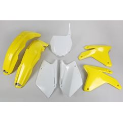 Kit plastique UFO couleur origine jaune/blanc Suzuki RM-Z450