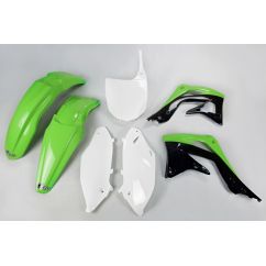 Kit plastique UFO couleur origine vert/noir/blanc Kawasaki KX450F