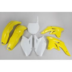 Kit plastique UFO couleur origine jaune/blanc (2009) Suzuki RM-Z250
