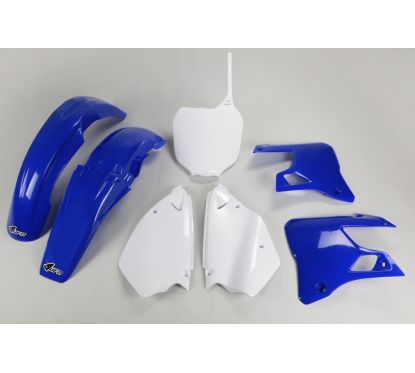 Kit plastique UFO couleur origine bleu/blanc Yamaha YZ125/250