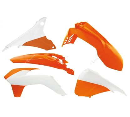 Kit plastique RACETECH couleur origine (15-16) orange/blanc KTM
