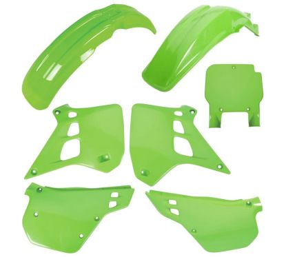 Kit plastiques POLISPORT couleur origine - Kawasaki KX 125 (90-91)