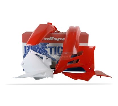 Kit plastique POLISPORT rouge/blanc Gas Gas EC